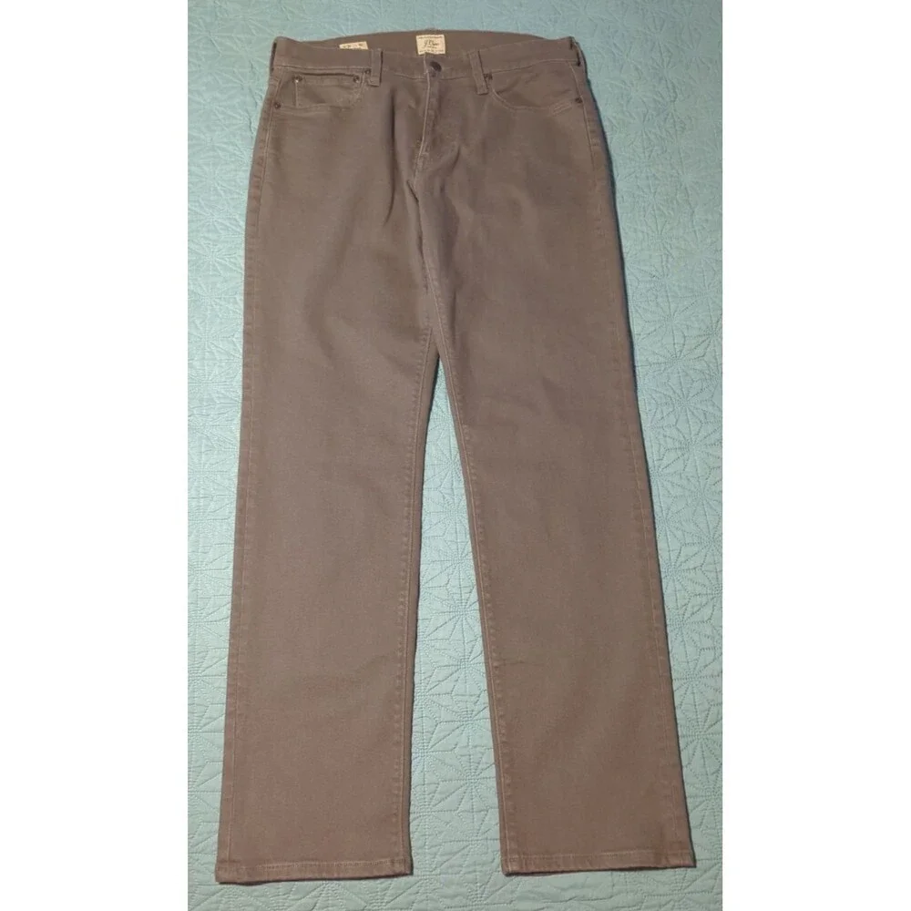 J. Crew Straight Fit Bergen 5 Pocket Denim Pant Mens 31x32 Balsam Bark Style 770